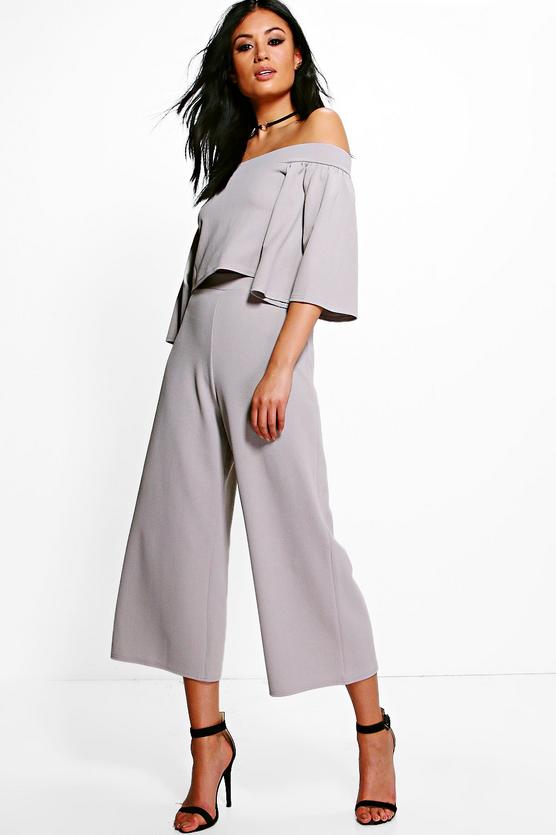 Holly Off Shoulder Crop & Culotte Co-ord Set